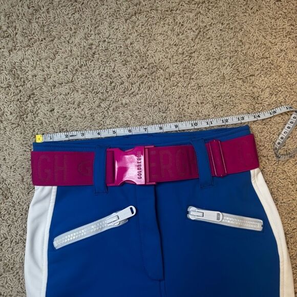 Goldbergh Goalie Pippa Rocky Ski Pants Electric Blue Pink White US 4 - Picture 3 of 7
